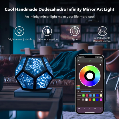 Infinity LED lamp 8D effect
